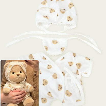 Teddy-Schlafanzug-Bär | Handgefertigtes, bewegliches Teddybär-Geschenk